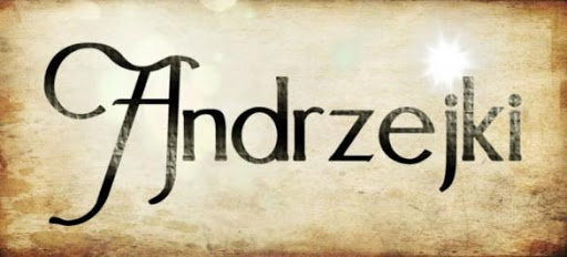 Czarny napis andrzejki